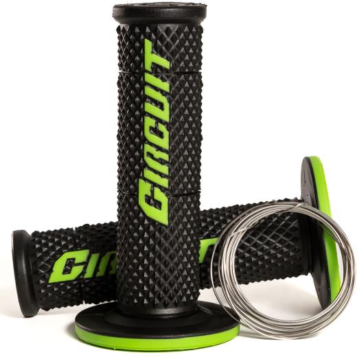 Manopla Circuit V Racing Preto/Verde