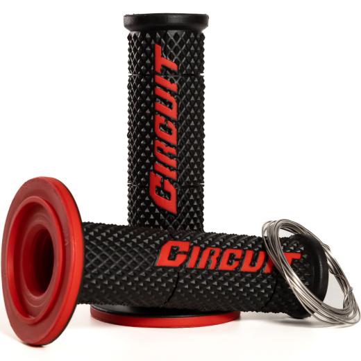 Manopla Circuit V Racing Preto/Vermelho