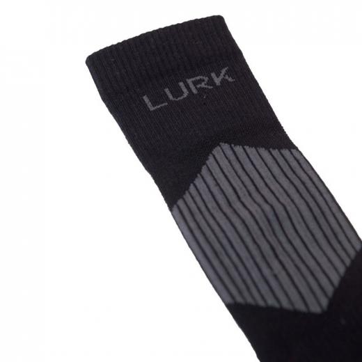 Meia de Compressão Lurk Cano Longo Preto/Chumbo