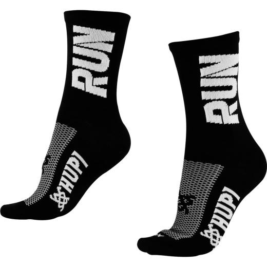 Meia Hupi Run Preto/Branco