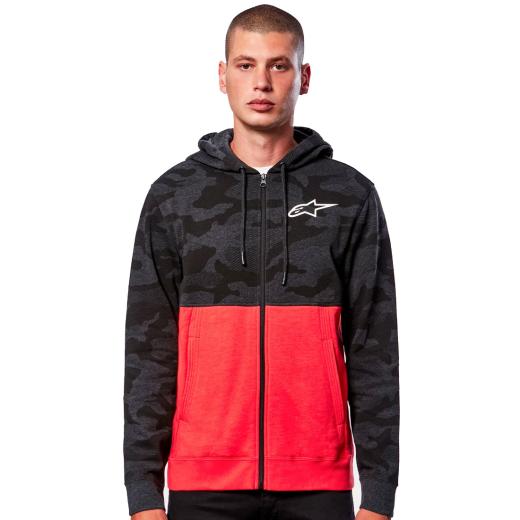 Moletom Alpinestars Camo Block Cinza/Vermelho