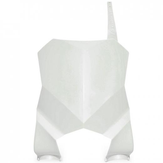 Number Plate + Passa Cabo KXF 250 / 450 08/16 Biker F1rst Branco