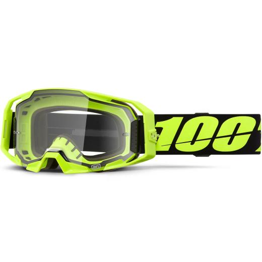 Óculos 100% Armatic Neon Yellow Lente Transparente