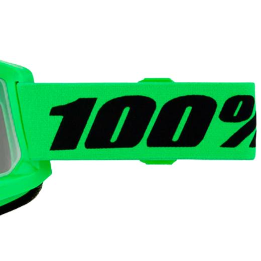 Óculos 100% Strata 2 Neon Green Lente Transparente