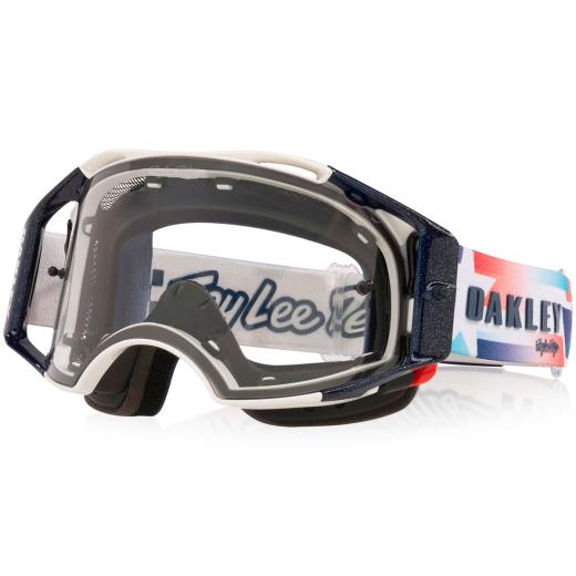 Óculos Oakley Airbrake MTB Troy Lee Designs Ice White/Clear