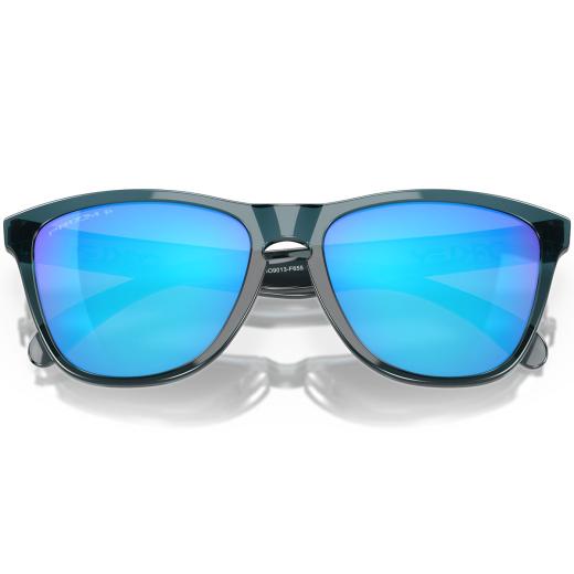 Óculos Oakley Frogskins Crystal Black/Prizm Sapphire Polarized