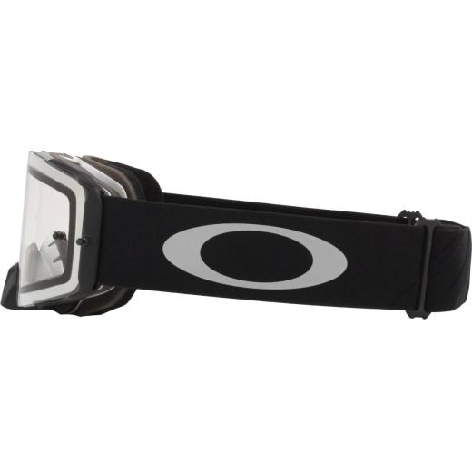 Óculos Oakley Front Line Tira Tuff Blocks Black Gunmetal Lente Transparente