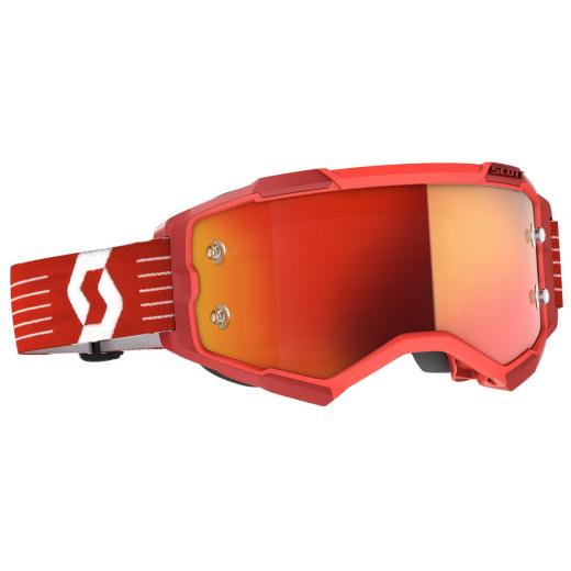 Óculos Scott Fury Bright Red/Orange Chrome Works
