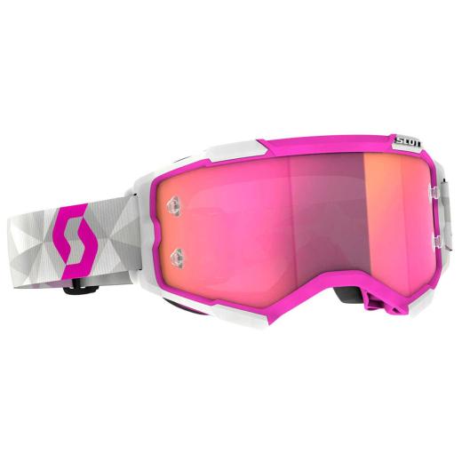 Óculos Scott Fury Jorge Prado 61 Edition White/Pink Chrome Works
