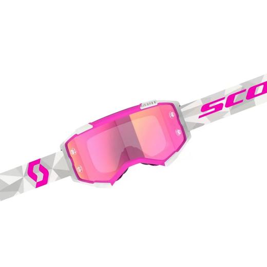 Óculos Scott Fury Jorge Prado 61 Edition White/Pink Chrome Works