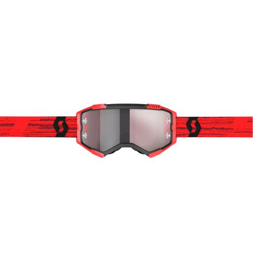 Óculos Scott Fury Red/Black/Silver Chrome Works