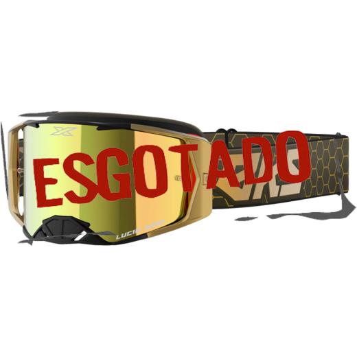 Óculos X-Brand Lucid Preto/Dourado Espelhado