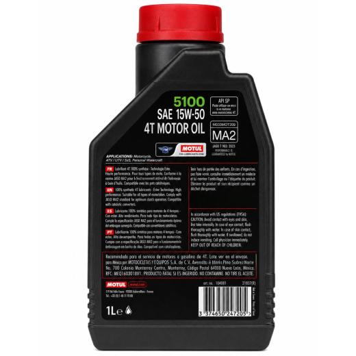 Óleo Motul 4T 5100 15W50
