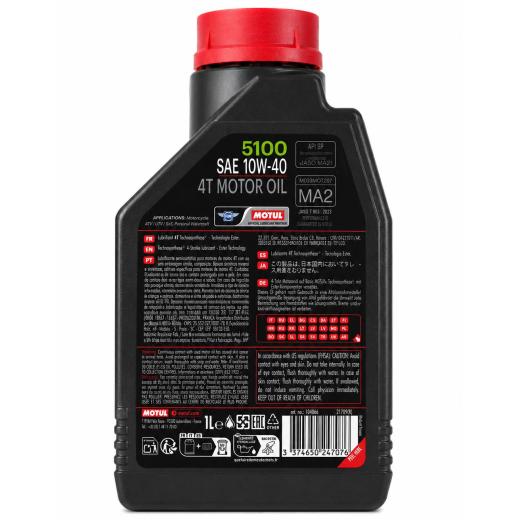 Óleo Motul 5100 10W40 4T motor