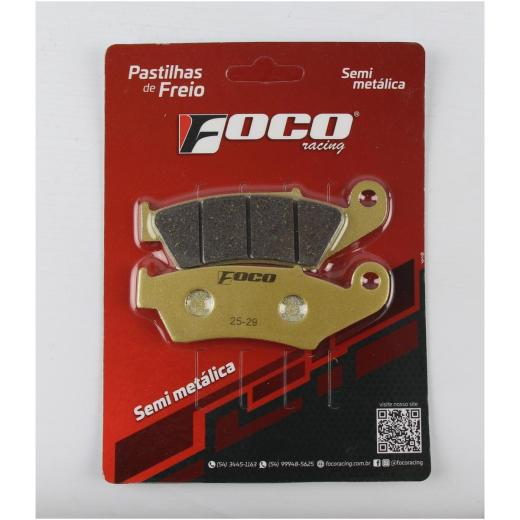 Pastilha de Freio Dianteiro Foco Semi-metálica CRF 300F + CRF 250F + CRF 250R + CRF 450R