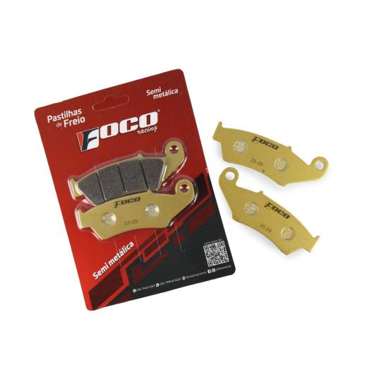 Pastilha de Freio Dianteiro Foco Semi-metálica CRF 300F + CRF 250F + CRF 250R + CRF 450R