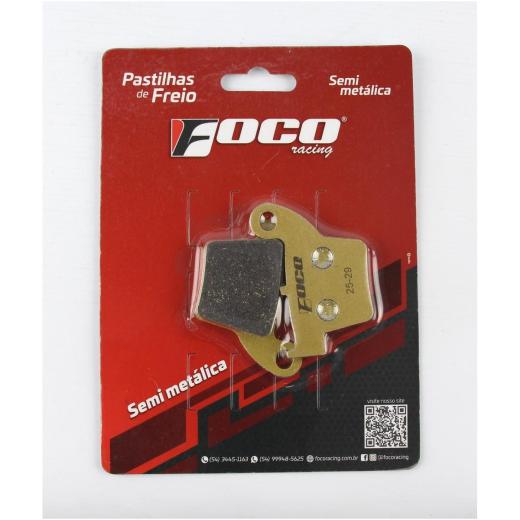 Pastilha de Freio Traseiro Foco Semi Metálica CRF 300F + CRF 250F + CRF 250R + CRF 450R