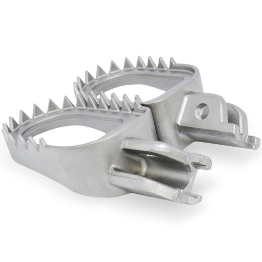 Pedaleira Biker Shark KXF 250/450 + KLX 450R Inox