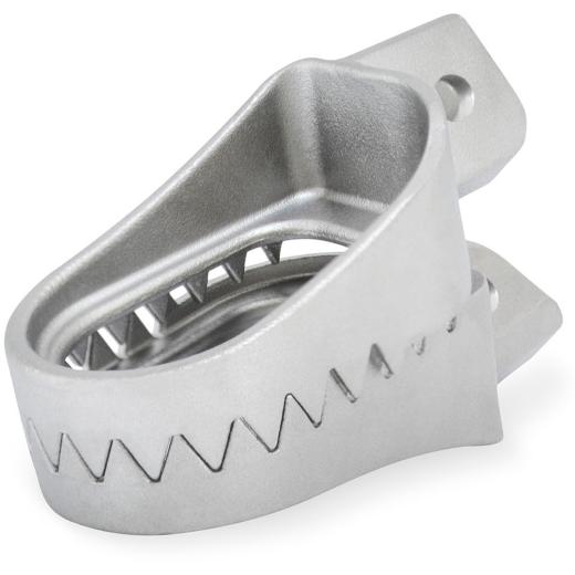 Pedaleira Biker Shark KXF 250/450 + KLX 450R Inox