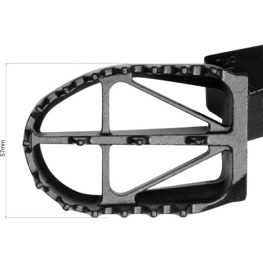 Pedaleira Zeta / DRC Ultra Larga 57mm YZF 250 24/25 + YZF 450 23/25 + YZFX 250 25 + YZFX 450 24/25