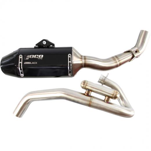 Curva + Ponteira Foco Racing CRF 250F F2 All Black