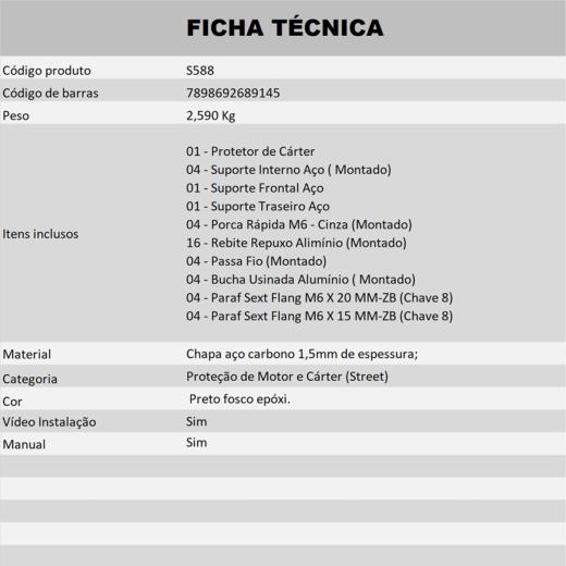Protetor de Cárter Start Racing BMW F800 GS 24/25