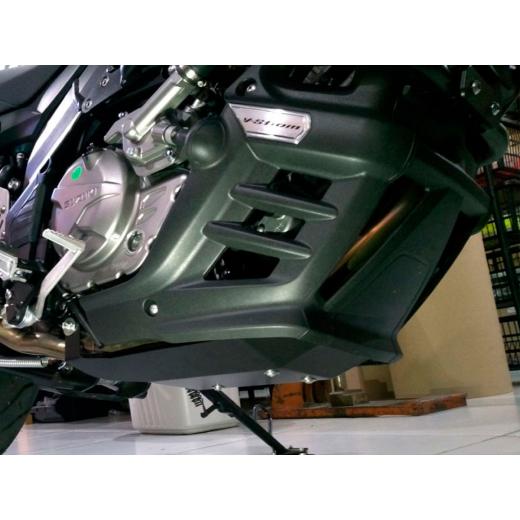 Protetor de Cárter Start V-Strom 650XT 14/25 + 650A 14/25 Preto Fosco