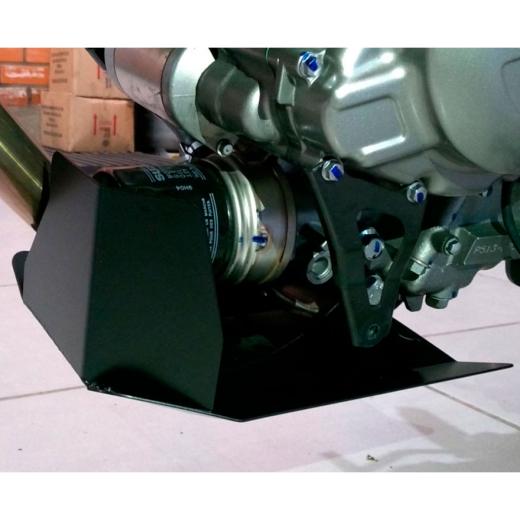 Protetor de Cárter Start V-Strom 650XT 14/25 + 650A 14/25 Preto Fosco