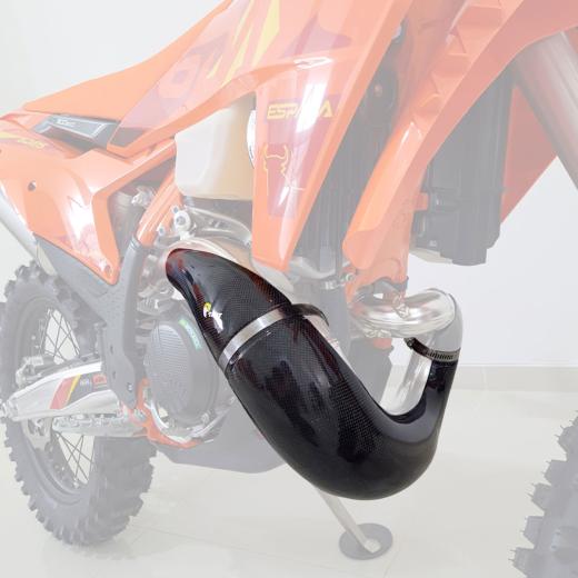 Protetor de Curva Carbono Start KTM EXC 250/300 2T 24/25 + SX 250/300 2T 24/25