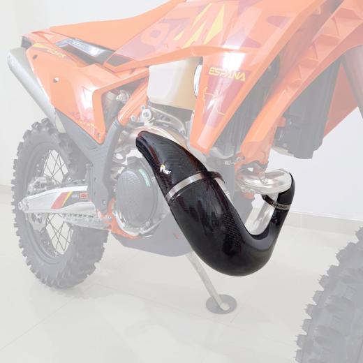 Protetor de Curva Carbono Start KTM EXC 250/300 2T 24/25 + SX 250/300 2T 24/25