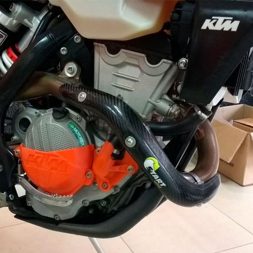 Protetor de Curva Carbono Start KTM EXC-F 350 4T 17/19