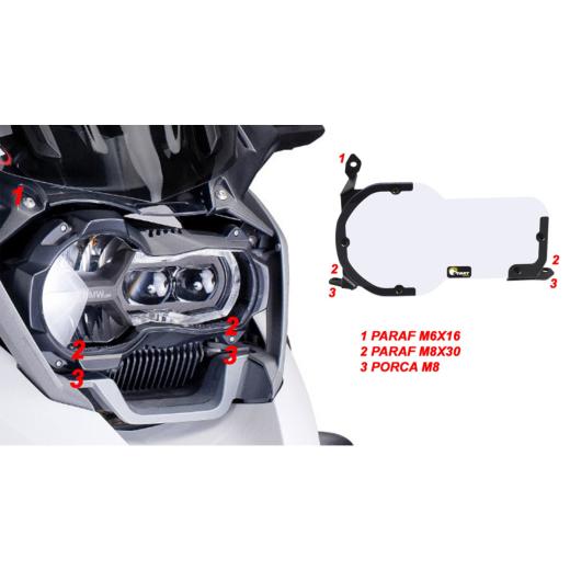Protetor de Farol Start Racing BMW R1200 GS 13/19 + R1250 GS 20/24