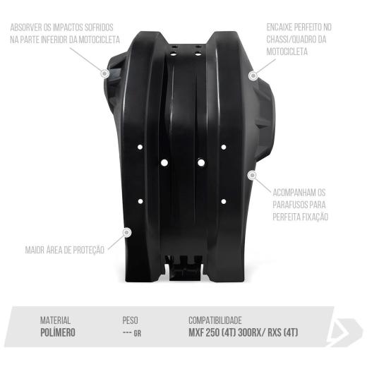 Protetor de Motor Biker MXF 250RX 17/19 + 300RX 18/20 + 300RXS 21/25