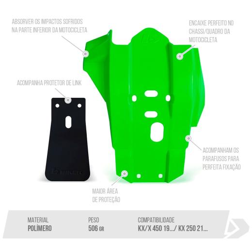 Protetor de Motor C/ Link Biker KX 250/450