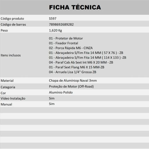 Protetor de Motor e Curva Start MXF 300 2T TSX 2026