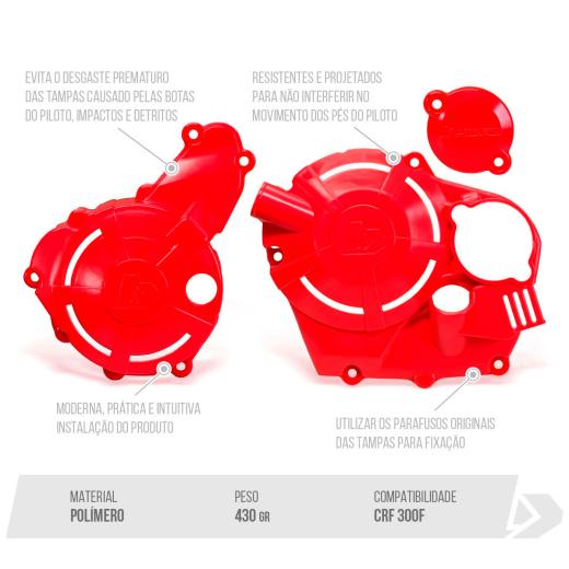 Protetor de Tampas do Motor Biker Xtreme CRF 300F