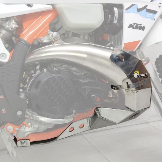 Protetor de Motor e Curva Start Premium KTM EXC 300/250 2T 24/25 + XC 250 2T 23/25 + Husq TE 250/300 2T 24/25 + GasGas MC 250 2T 24/25 + EX/EC 250/300 2T 24/25