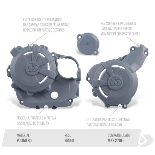 Protetor Tampas Laterais do Motor Biker MXF 270Fi 2026