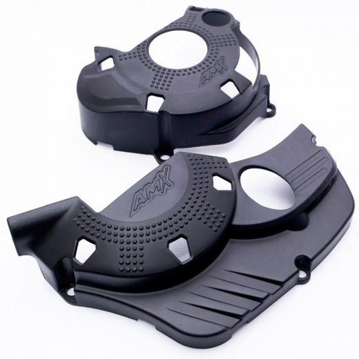 Protetor Tampas Laterais do Motor AMX CRF 250F Preto