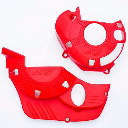Protetor Tampas Laterais do Motor AMX CRF 250F Vermelho