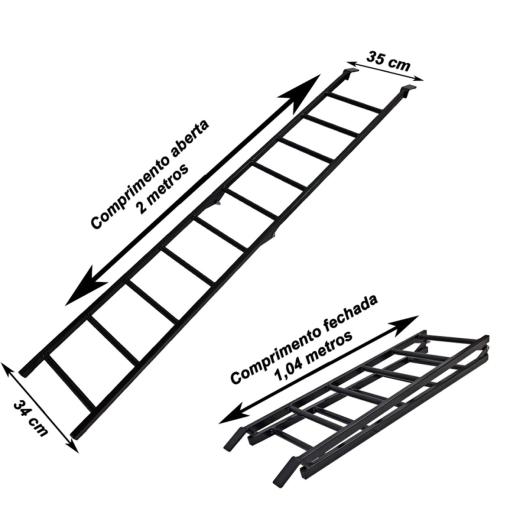 Rampa para Carregar Motos Dobrável Start 2 metros Aço