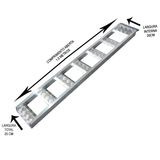 Rampa para Carregar Motos Start 1,5m Alumínio