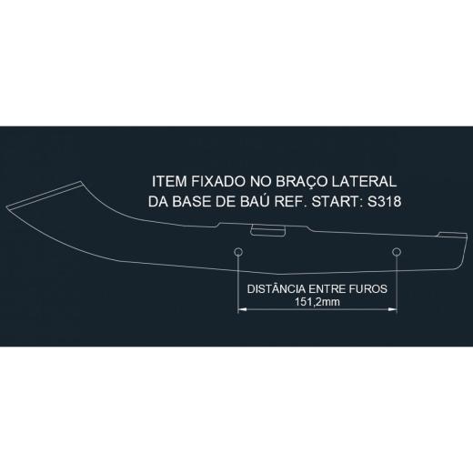 Suporte para Baú Lateral Start NC 750X 16/21