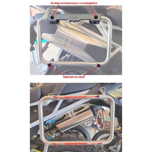Suporte para Baú Lateral Start Tiger 900 20/24 + Tiger 1200 22/25
