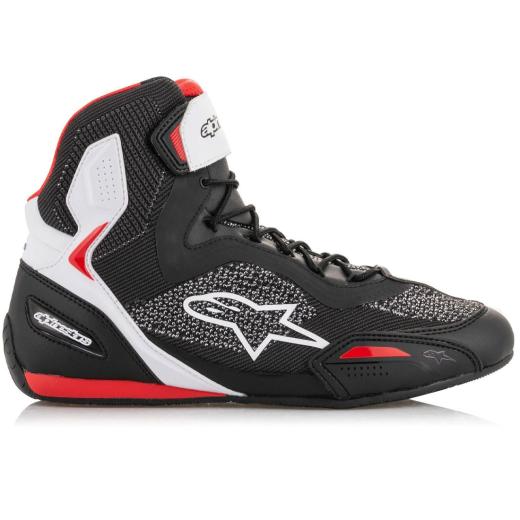 Tênis Alpinestars Faster 3 Rideknit Preto/Branco/Vermelho