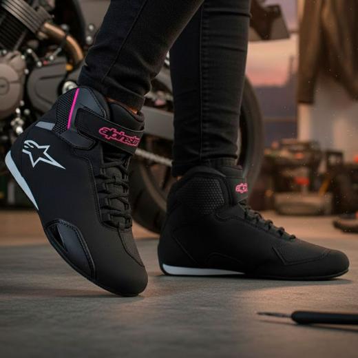 Tênis Feminino Alpinestars Stella Sektor Preto/Rosa
