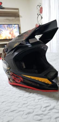 Capacete ASW Fusion Sharp - Preto/Vermelho