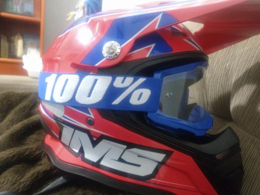 Capacete IMS Army Vermelho/Azul