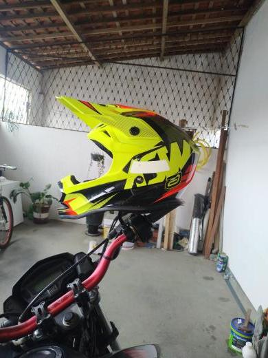 Capacete Asw Fusion - Preto/Amarelo
